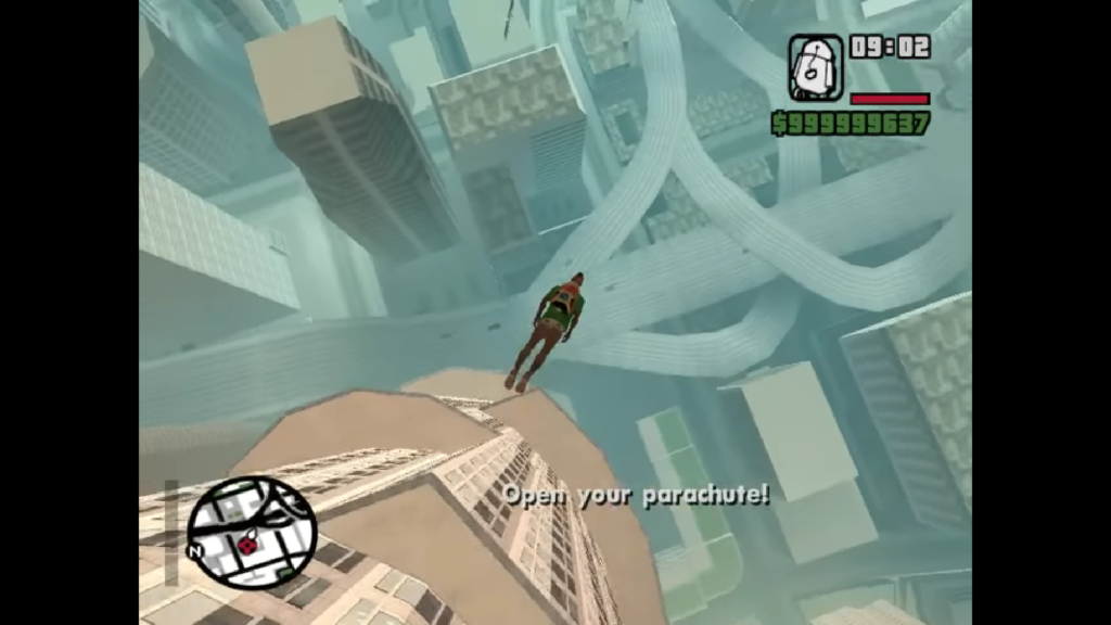 Parachute in GTA San Andreas