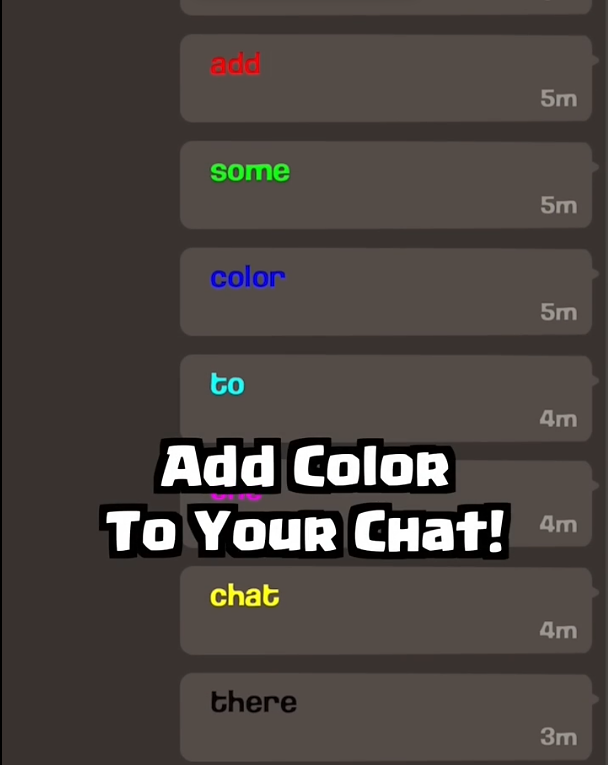 Coloured Chat or Coloured Text in Clash of Clans