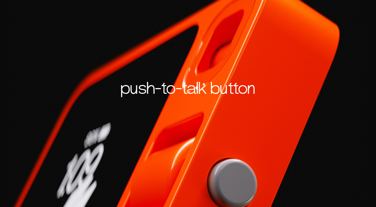 Rabbit R1 Push talk button
